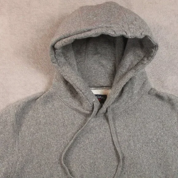 Noah NYC Core Classic Hoodie Men Large Heather Grey Pullover Embroidered Hiking - Picture 7 of 15